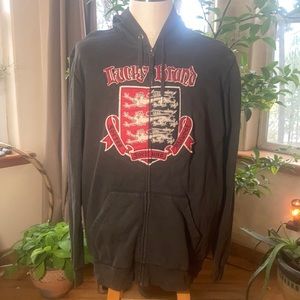 Lucky Brand Vintage Inspired Men’s Zip Up Hoody